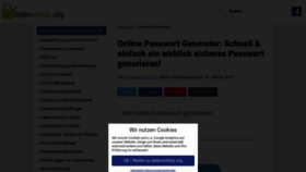 What Passwort-generator.com website looked like in 2021 (3 years ago)