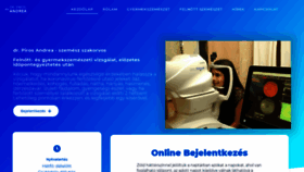 What Pirosandrea.hu website looked like in 2021 (3 years ago)
