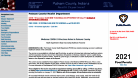 What Putnamhealthindiana.org website looked like in 2021 (3 years ago)