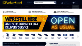 What Parkersteel.co.uk website looked like in 2021 (3 years ago)