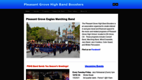What Pghsbandboosters.org website looked like in 2021 (3 years ago)