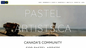 What Pastelartists.ca website looked like in 2021 (3 years ago)