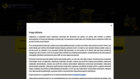 What Paginiaurii.ro website looked like in 2021 (5 years ago)