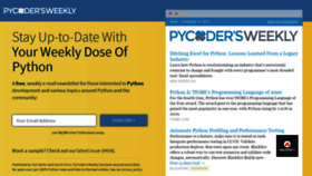 What Pycoders.com website looked like in 2021 (3 years ago)