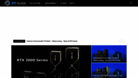 What Pc-builds.com website looked like in 2021 (3 years ago)