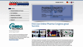 What Pharma-congress.com website looked like in 2021 (3 years ago)