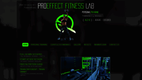 What Proeffectfitness.com website looked like in 2021 (3 years ago)