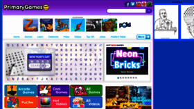 What Primarygames.com website looked like in 2021 (3 years ago)