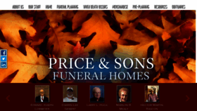 What Priceandsons.com website looked like in 2021 (3 years ago)