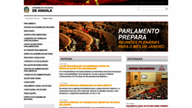 What Parlamento.ao website looked like in 2021 (3 years ago)