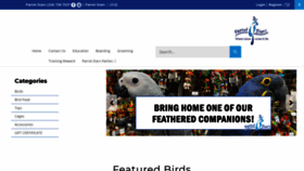 What Parrotstars.com website looked like in 2021 (3 years ago)