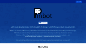 What Pinbot.ai website looked like in 2021 (3 years ago)