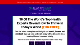 What Plantfitsummit.com website looked like in 2021 (3 years ago)