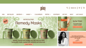 What Pixibeauty.com website looked like in 2021 (3 years ago)