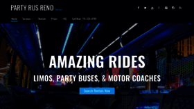 What Partybusinreno.com website looked like in 2021 (3 years ago)