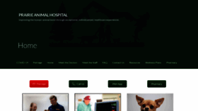 What Prairieanimalhospital.com website looked like in 2021 (3 years ago)