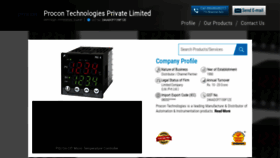 What Procontechnologies.in website looked like in 2021 (3 years ago)