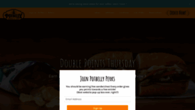 What Potbelly.com website looked like in 2021 (3 years ago)