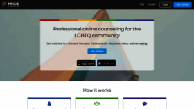 What Pridecounseling.com website looked like in 2021 (3 years ago)