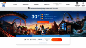 What Portaventuraworld.com website looked like in 2021 (3 years ago)