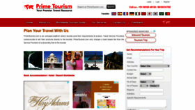 What Primetourism.com website looked like in 2021 (3 years ago)