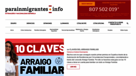 What Parainmigrantes.info website looked like in 2021 (3 years ago)