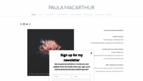 What Paula-macarthur.com website looked like in 2021 (3 years ago)