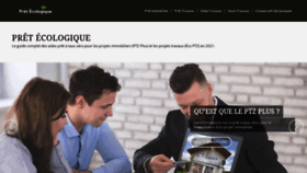 What Pret-ecologique.com website looked like in 2021 (3 years ago)