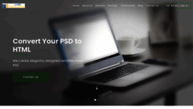 What Psddesigntohtml.com website looked like in 2021 (3 years ago)