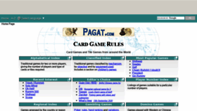 What Pagat.com website looked like in 2021 (3 years ago)