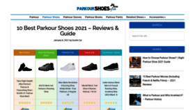 What Parkourshoesguide.com website looked like in 2021 (3 years ago)