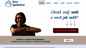 What Petravymetalova.cz website looked like in 2021 (3 years ago)