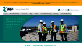What Pacificsafety.ca website looked like in 2021 (3 years ago)