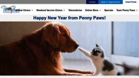 What Pennypaws.com website looked like in 2021 (3 years ago)