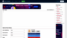 What Pastebin.com website looked like in 2021 (4 years ago)