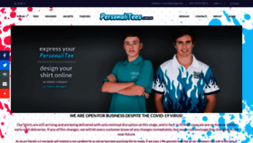 What Personalitees.com.au website looked like in 2021 (3 years ago)