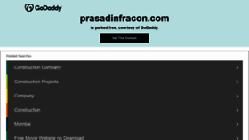 What Prasadinfracon.com website looked like in 2021 (3 years ago)