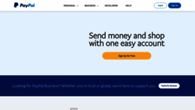 What Paypal.com website looked like in 2021 (3 years ago)