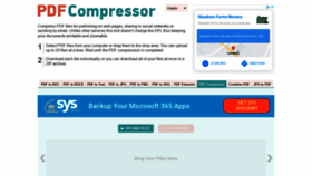 What Pdfcompressor.com website looked like in 2021 (3 years ago)