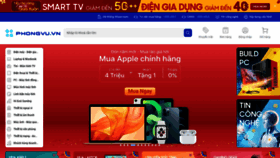 What Phongvu.vn website looked like in 2021 (3 years ago)