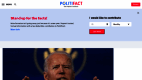 What Politifact.com website looked like in 2021 (3 years ago)