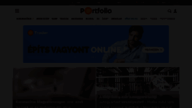 What Portfolio.hu website looked like in 2021 (4 years ago)