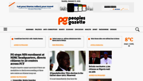 What Peoplesgazette.com website looked like in 2021 (3 years ago)