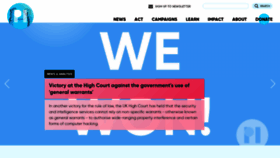 What Privacyinternational.org website looked like in 2021 (3 years ago)