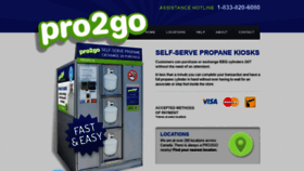 What Pro2go.ca website looked like in 2021 (3 years ago)