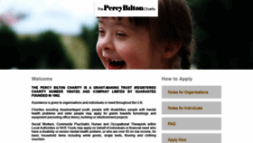 What Percy-bilton-charity.org website looked like in 2021 (3 years ago)