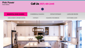 What Pinkpowercleaning.com website looked like in 2021 (3 years ago)