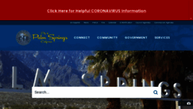 What Palmspringsca.gov website looked like in 2021 (3 years ago)