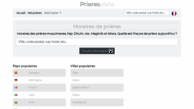What Prieres.date website looked like in 2021 (3 years ago)