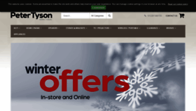 What Petertyson.co.uk website looked like in 2021 (4 years ago)